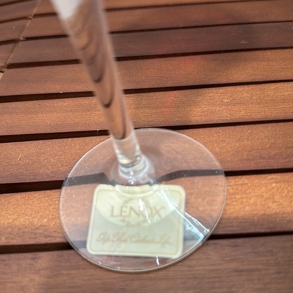 Beautiful holiday Lenox Holiday Gems toasting flutes. Set of 2. Orig. $40 each - Picture 5 of 9